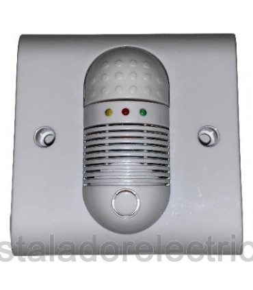 Detector gas butano, propano, natural para caja mecanismos c/alarm220v sal relé C/NA/NC.