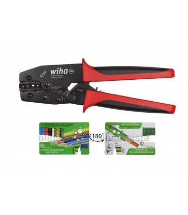 Crimpadora Wiha para terminales de cables no aislados