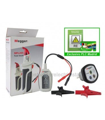 Localizador de circuitos y adaptador de enchufe Megger
