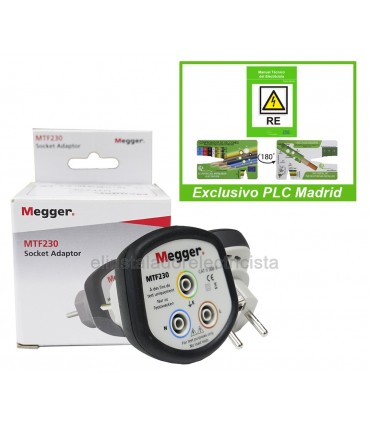 Adaptador de enchufe MTF230 de Megger
