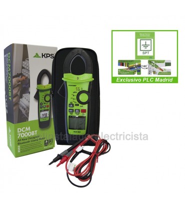 Pinza amperimétrica con bluetooth KPS 7000BT + Manual de Sistemas de puestas a tierra + comprobador de secciones