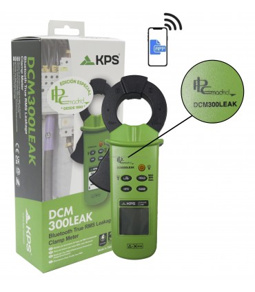 Pinza de fugas AC con TRMS y Bluetooth DCM300LEAK edición especial 35 aniversario de PLC Madrid