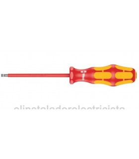 Destornillador plano 5.5x1.0 aislado a 1000V de Wera