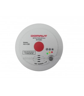 Detector óptico de Humo autónomo con alarma acústica relé N/A+N/C 12/24VDC
