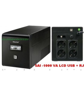 S.A.I. PHASAK 1000 VA LCD USB+RJ