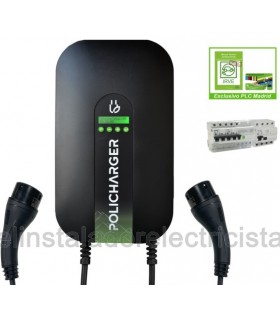 Policharger Trifásico NW equipo con 2 mangueras tipo-2  32A. 22KW