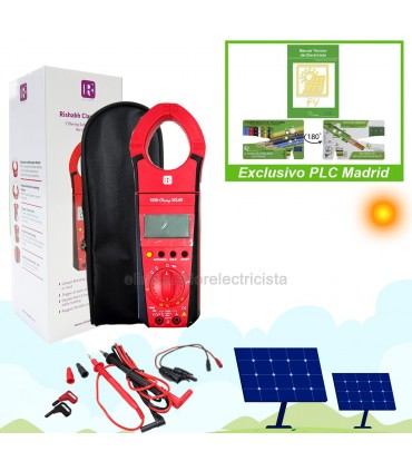 Pinza amperimétrica para instalaciones solares