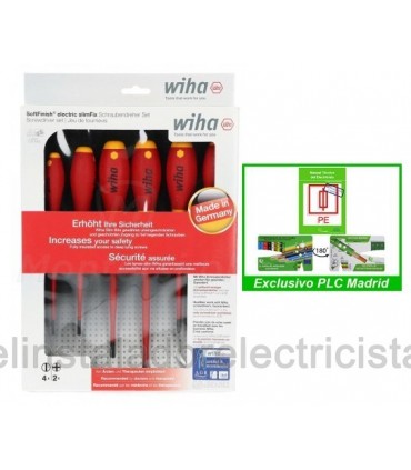 Juego de destornilladores SoftFinish® electric Wiha