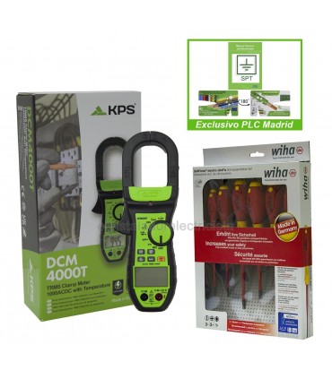 Pinza amperimétrica TRMS 1000A AC/DC KPS DCM4000T de KPS