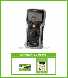 Avo830 Multímetro TRMS digital Megger con comprobador de sección y Manual técnico MER