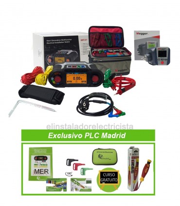 Comprobador Multifunción MFT-X1 de Megger con Mini Comprobador de circuitos de instalaciones eléctricas MPCC230