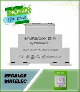 Controlador Wi-Fi de persianas ShutterBox DIN de BleBlox
