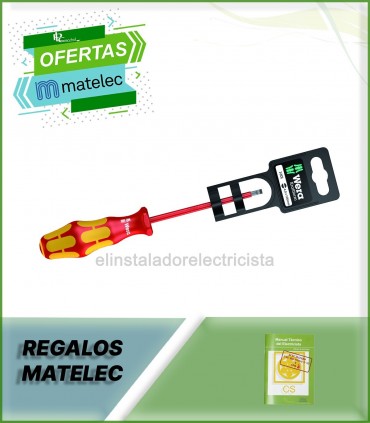Destornillador Plano aislado según VDE, 0.8 x 4 x 100 mm