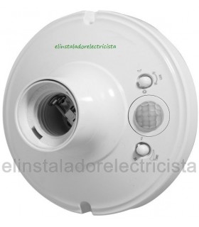 Base portalámparas E27 con sensor de movimiento