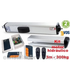 Kit brazo hidráulico reversible para puerta batiente 3m y 300kg VDS PH C270