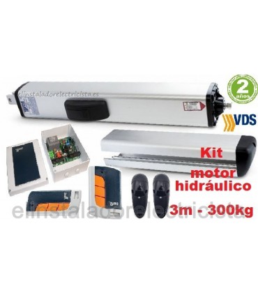 Kit brazo hidráulico reversible para puerta batiente 3m y 300kg VDS PH C270