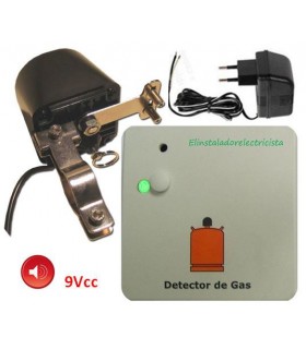 Kit detector de gas con motor corte suministro + alimentador