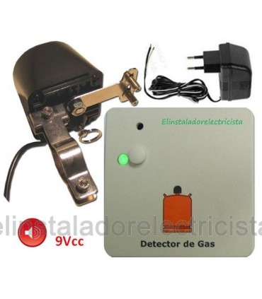 Kit detector de gas con motor corte suministro + alimentador