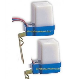 Interruptor crepuscular 230V 6A (2 unidades) 
