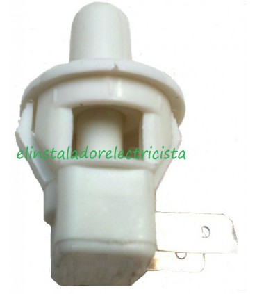 Pulsador empotrable Ø19mm salida axial (Pack 10 unidades)