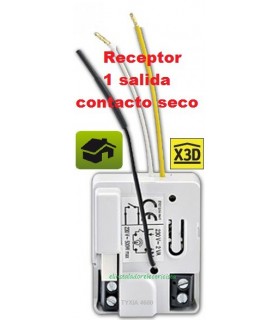 TYXIA 4600 Micromódulo receptor  1 salida contacto seco  0,5A/230 VAC  