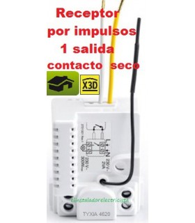 TYXIA 4620 Micromódulo receptor por impulsos 1 salida contacto seco  