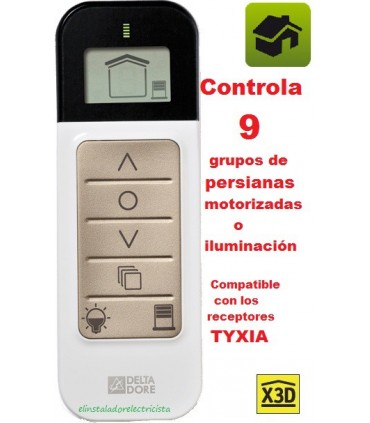 TYXIA 1612 LCD Telemando portátil controla 9 receptores TYXIA