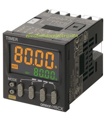 Temporizador Digital H5CX-A-N Omron 100-240Vac terminal tornillo