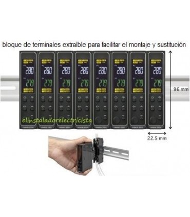 Controlador temperatura E5DC-CX2ASM-016 Omron rail din
