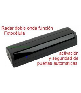 Radar doble onda función Fotocélula