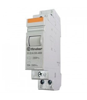 Contactor Modular 20A  bipolar 2 NA Finder 22.22.8.240