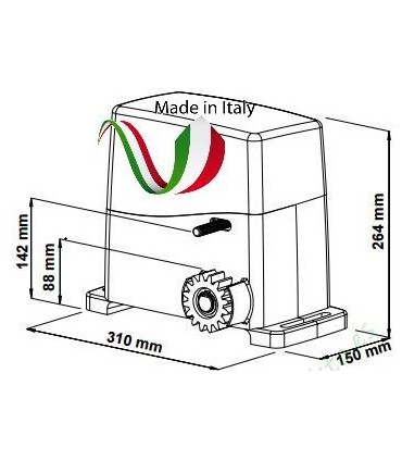 Kit Motor puerta corredera 230V VDS AG Future 800kg