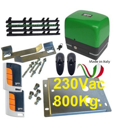 Kit motor puerta corredera 230V 800kg