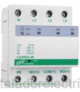 Protector combinado DPS+POP trifásico V-CHECK 4R