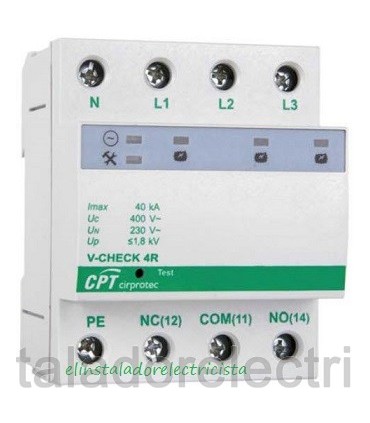 Protector combinado DPS+POP trifásico V-CHECK 4R
