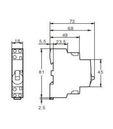 Contactor 25A con selector