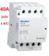 Contactor Modular 4P 40A - 230Vca 4 N/C