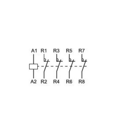 Contactor Modular 4P 40A - 230Vca 4 N/C