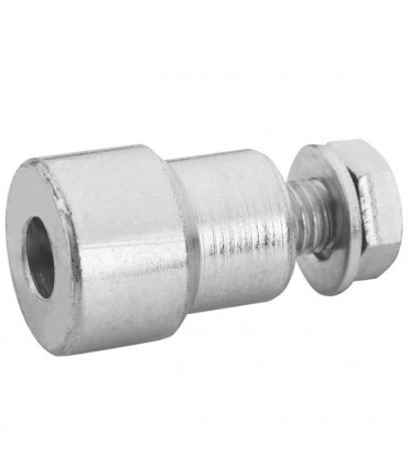 Cremallera galvanizada 30x12x1000 mm con distanciadores y tornillos