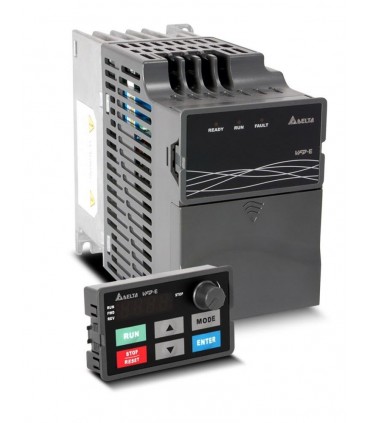 Variador 230V, 0,4kW  0,5CV Autómata incorporado VFD007E21T