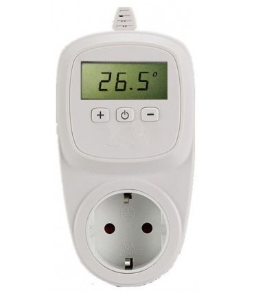 Enchufe con termostato electrónico digital