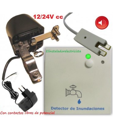 Kit detector de inundación + motor corte suministro + sonda