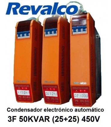 Condensador 50KVAR  energía 3F (25+25) 450V