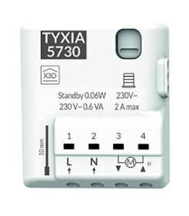 Micromódulo receptor para persianas Función subida/bajada/paro TYXIA 5730