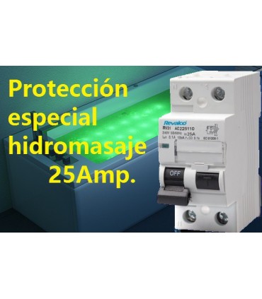 Protección Especial Diferencial 25A 10mA Tipo AC