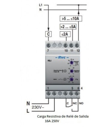 Control de Mínima intensidad Monofásico AC