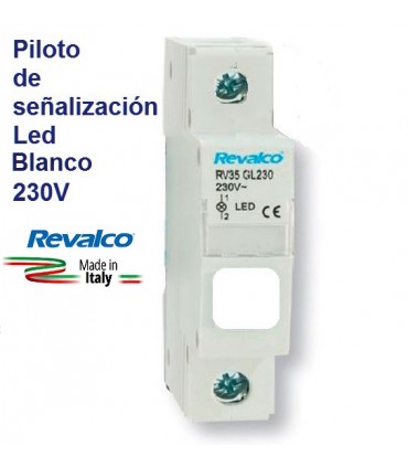 Piloto Blanco LED de señalización RV35
