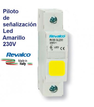 Piloto Led Amarillo de señalización RV35
