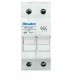 Base portafusible 10x38 2 Polos