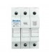 Base portafusible 14x51 3 Polos